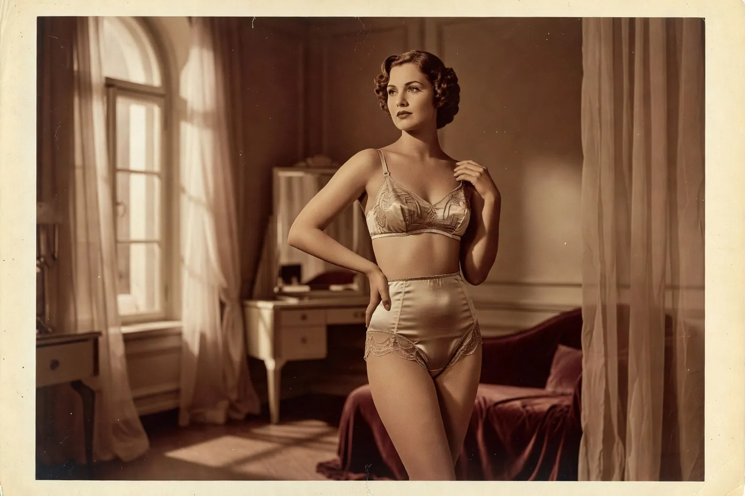Publicité de lingerie 1930 dans un magazine polonais
