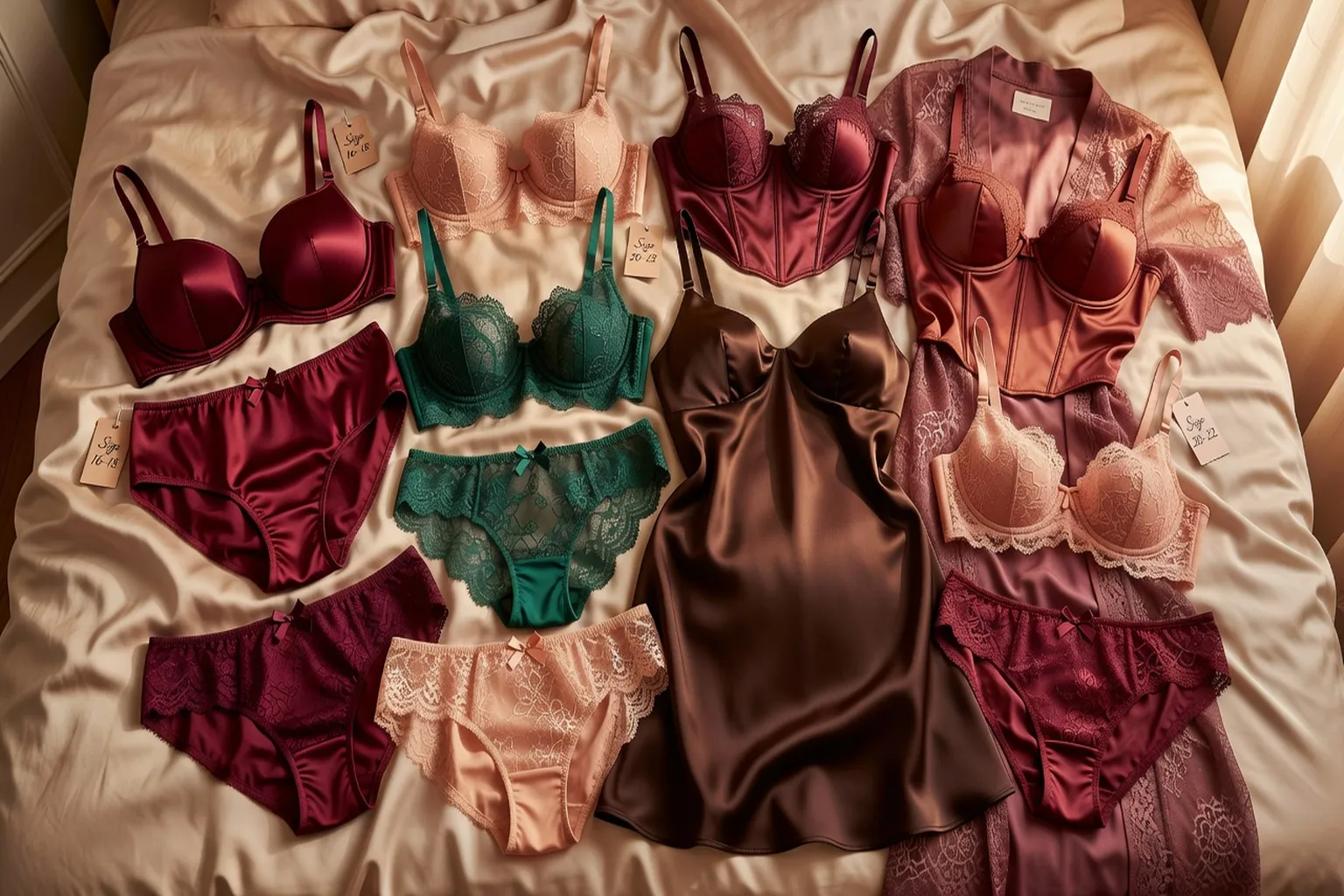 Collection de lingerie grande taille européenne, soutiens-gorge et culottes inclusifs en dentelle et satin