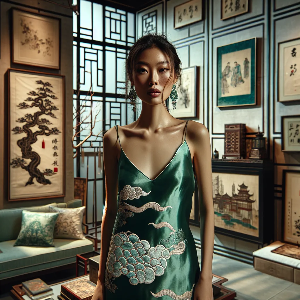 Lingerie féminine inspirée des traditions textiles de Chine