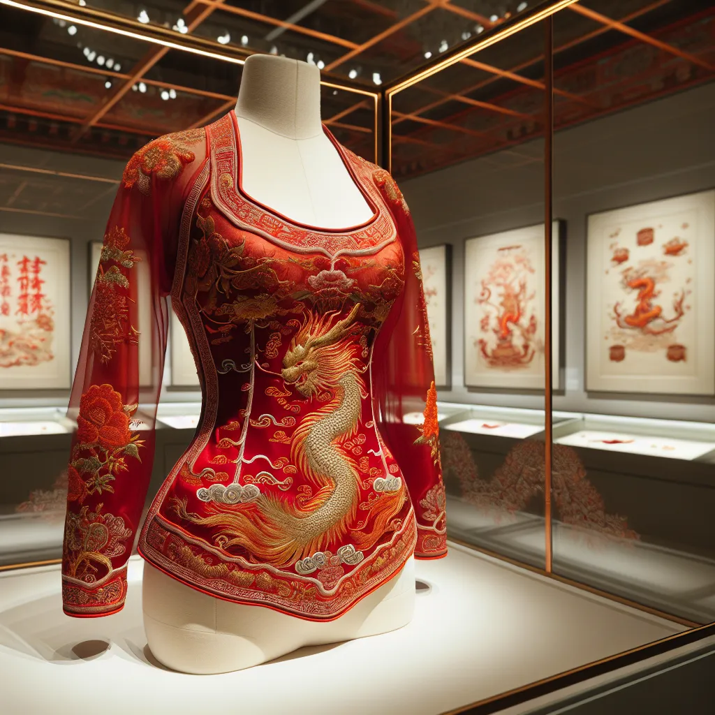 Soie chinoise traditionnelle et lingerie contemporaine aux motifs impériaux