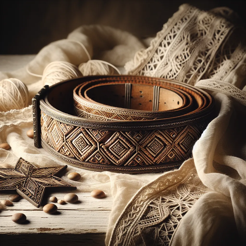 Lingerie lettone avec motifs de tissage balte traditionnel