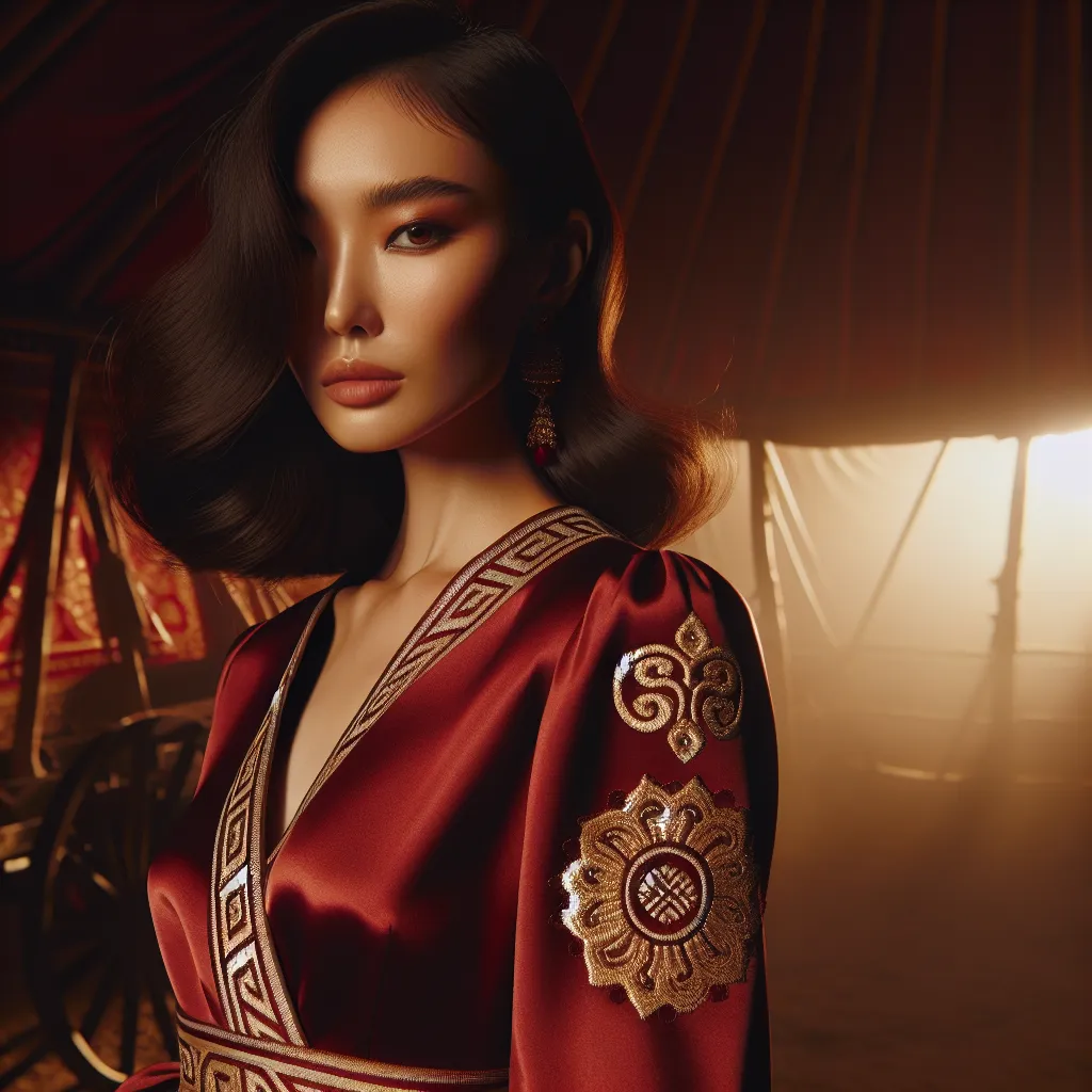 Lingerie féminine inspirée des traditions textiles de Mongolie