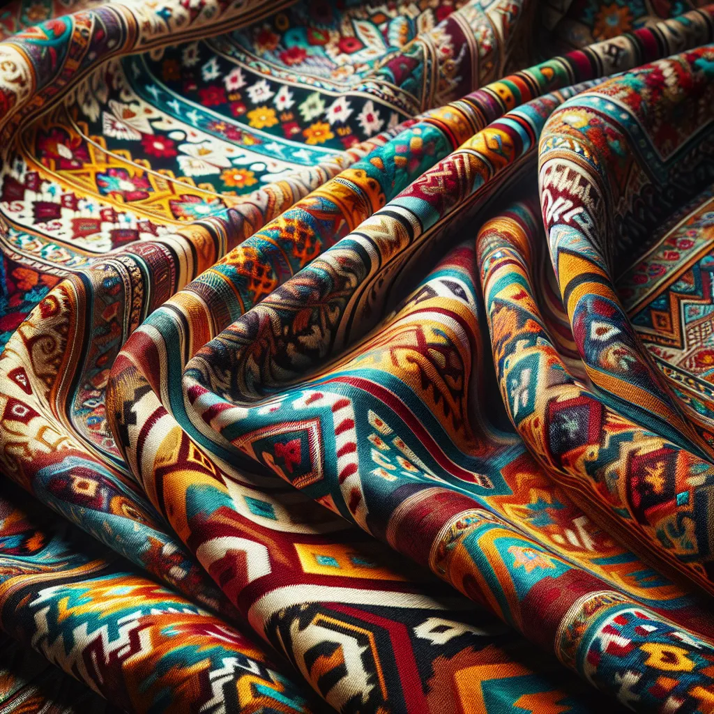 Soie ikat ouzbèke aux motifs traditionnels et lingerie artisanale de Tachkent