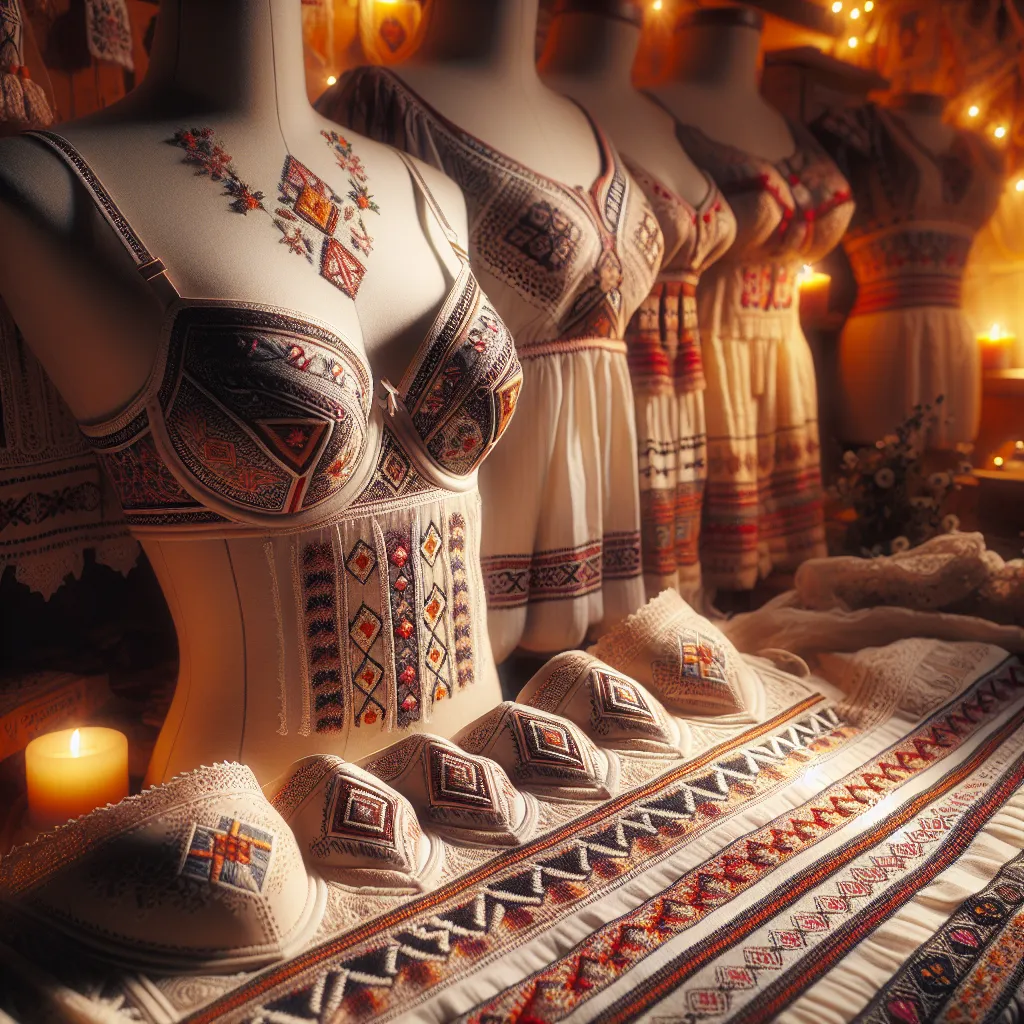 Broderies folkloriques slovaques et lingerie artisanale des Tatras